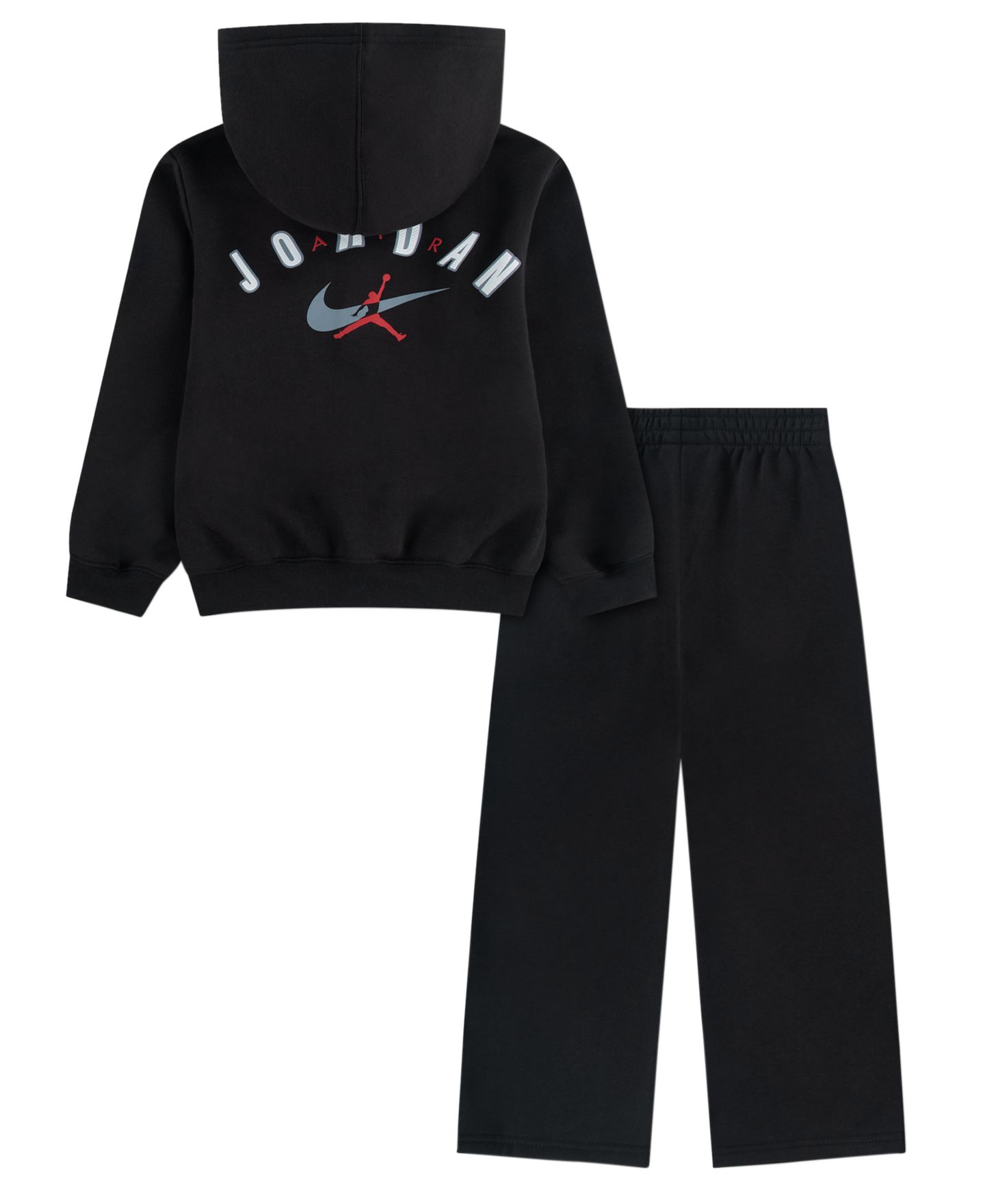 Комплект Jordan Long-Sleeve Hoodie and Pants, 2-Piece Set для мальчиков, цвет: Чёрный — фото 2