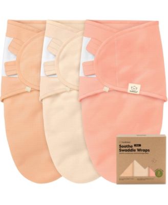 3pk Soothe Wren Swaddle Sleep Sacks, Organic Newborn Swaddles Wrap 0-3 Months, Soft Baby Wearable Blanket