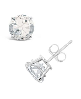 Garnet (3-1/5 ct. t.w.) Stud Earrings in Sterling Silver (Also Available in White Topaz and Citrine)
