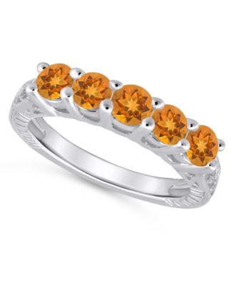 Blue Topaz (1-1/2 ct. t.w.) Ring in Sterling Silver (Also Available in Other Birthstones)
