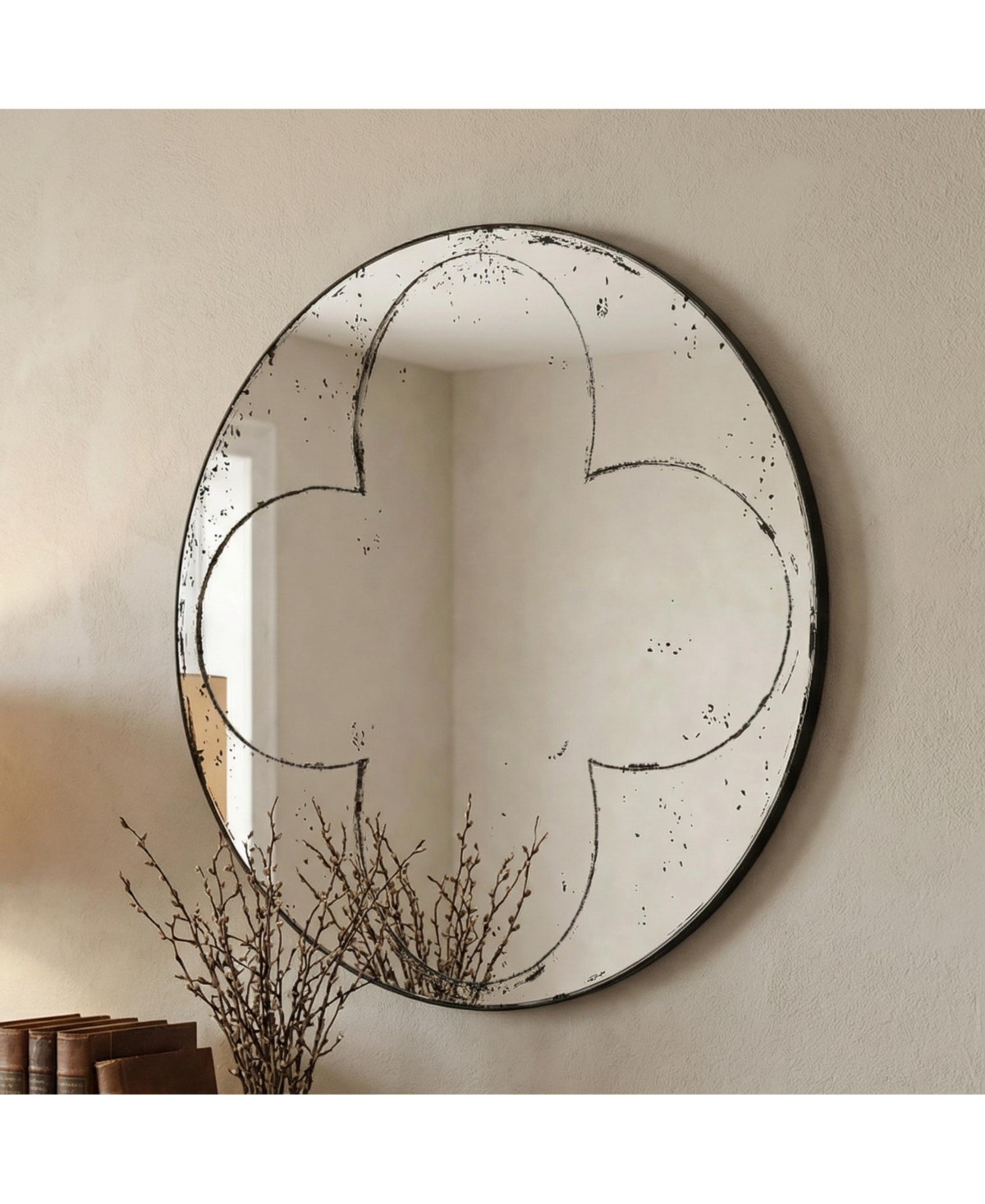 Midola Round Wall-Mounted Mirror Versatile Home Decor Ideal for Bedrooms, Living Rooms, Dining Rooms, Fireplaces, Foyers, and More