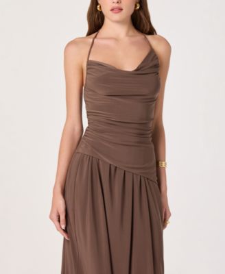 Women's Asymmetric Cowl Neck Top
