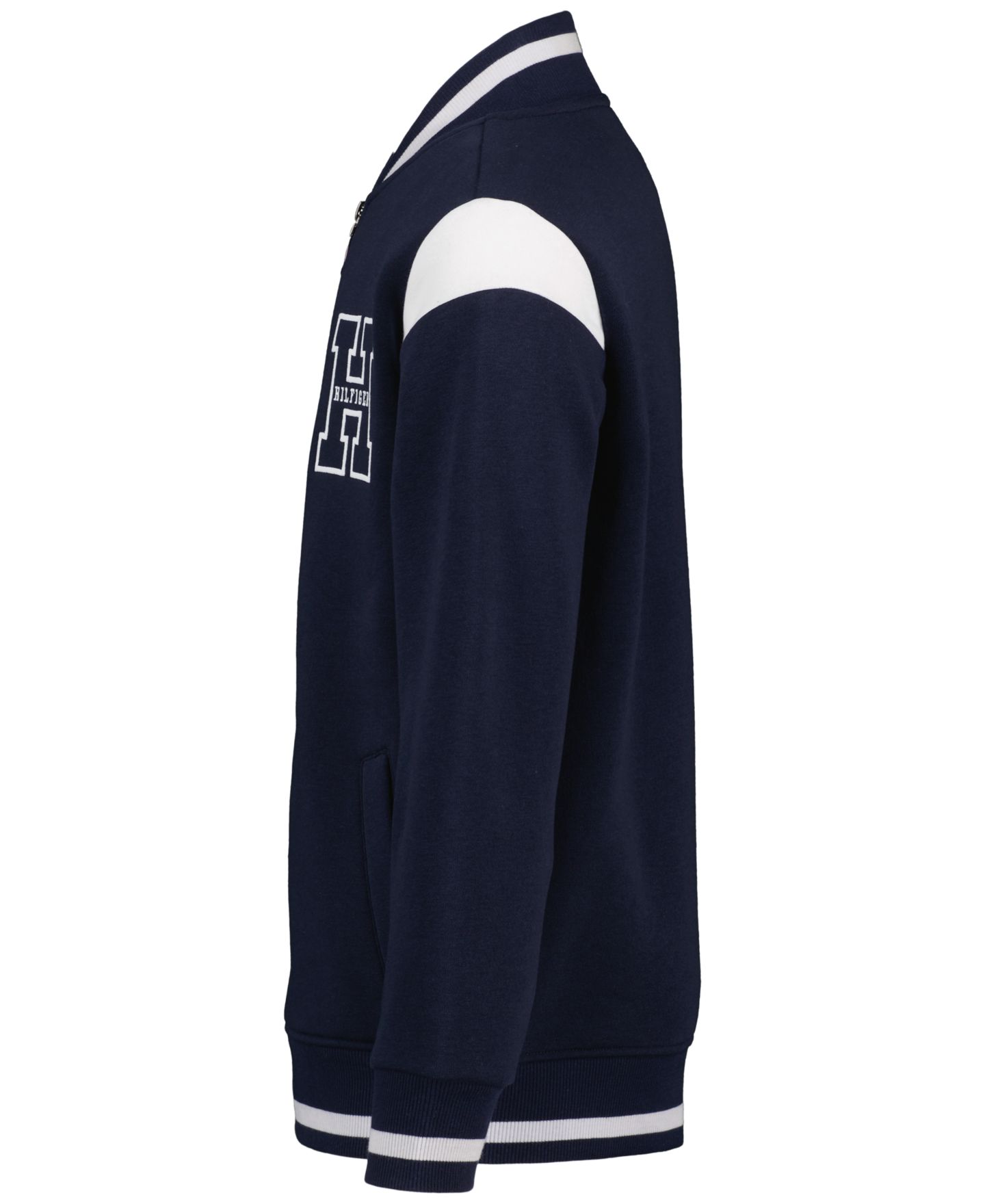 Куртка Tommy Hilfiger Collegiate Varsity Zip-Front Jacket для мальчиков, цвет: Тёмно-синий — фото 7