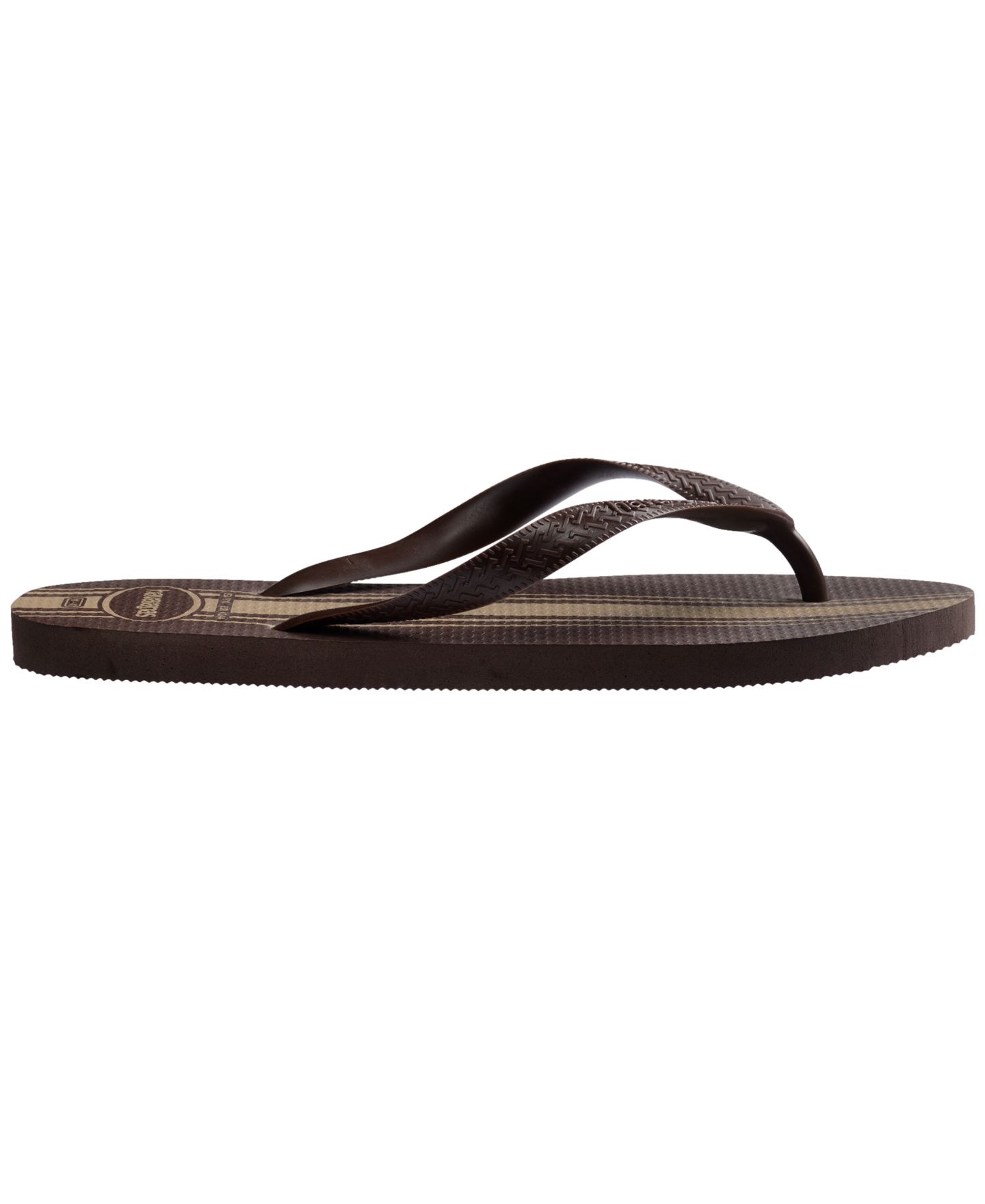 Мужские сандалии Havaianas Top Round-Toe Flip-Flop, цвет: Коричневый — фото 2