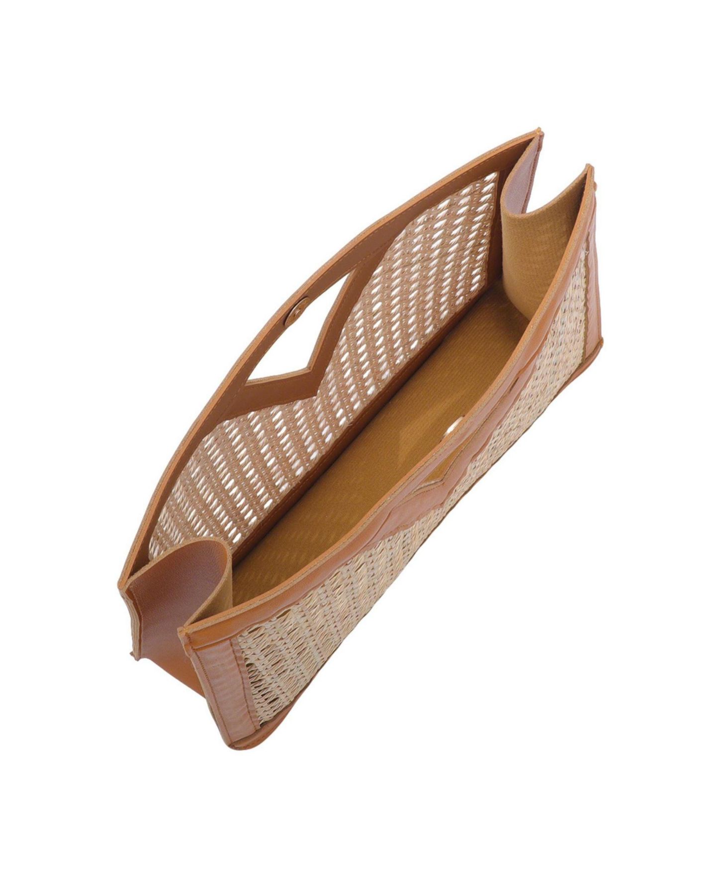 Женский клатч Adornia Fine Rattan Kane Clutch Handbag, цвет: Коричневый — фото 3