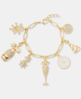 NYE Gold-Tone Charm Bracelet