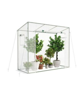 Walk-in Portable Greenhouse with Roll-Up Zipper Door