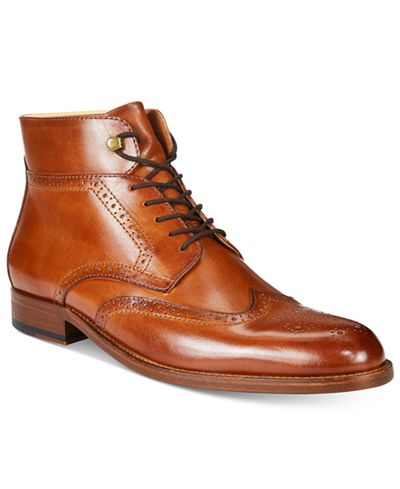 Tasso Elba Men's Dantel Wingtip Boots, Only at Macy's