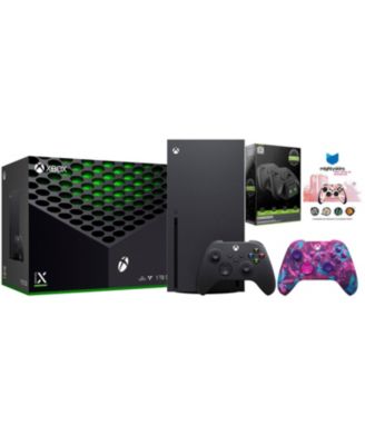Xbox Series X 1TB Disc Console with Extra Controller, Charge Dock and MightySkins Code Bundle