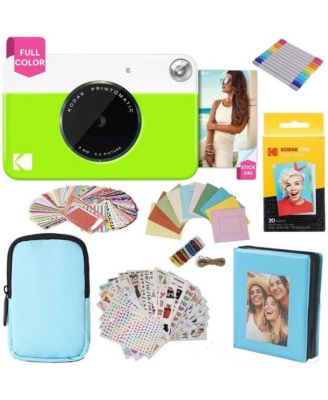 Printomatic Instant Camera Gift Bundle with Case, 20 Zink Sheets, Album and More