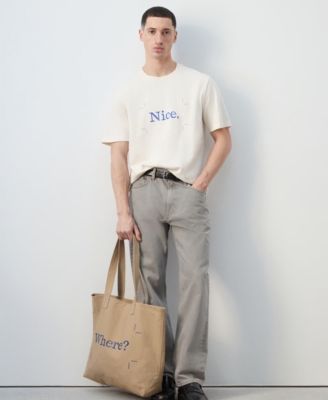 Men's Cotton Canvas Tote Bag