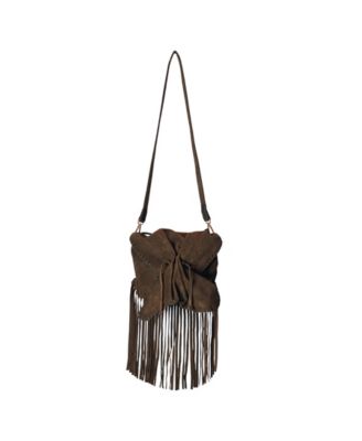 Fringe Butterfly Suede Bag