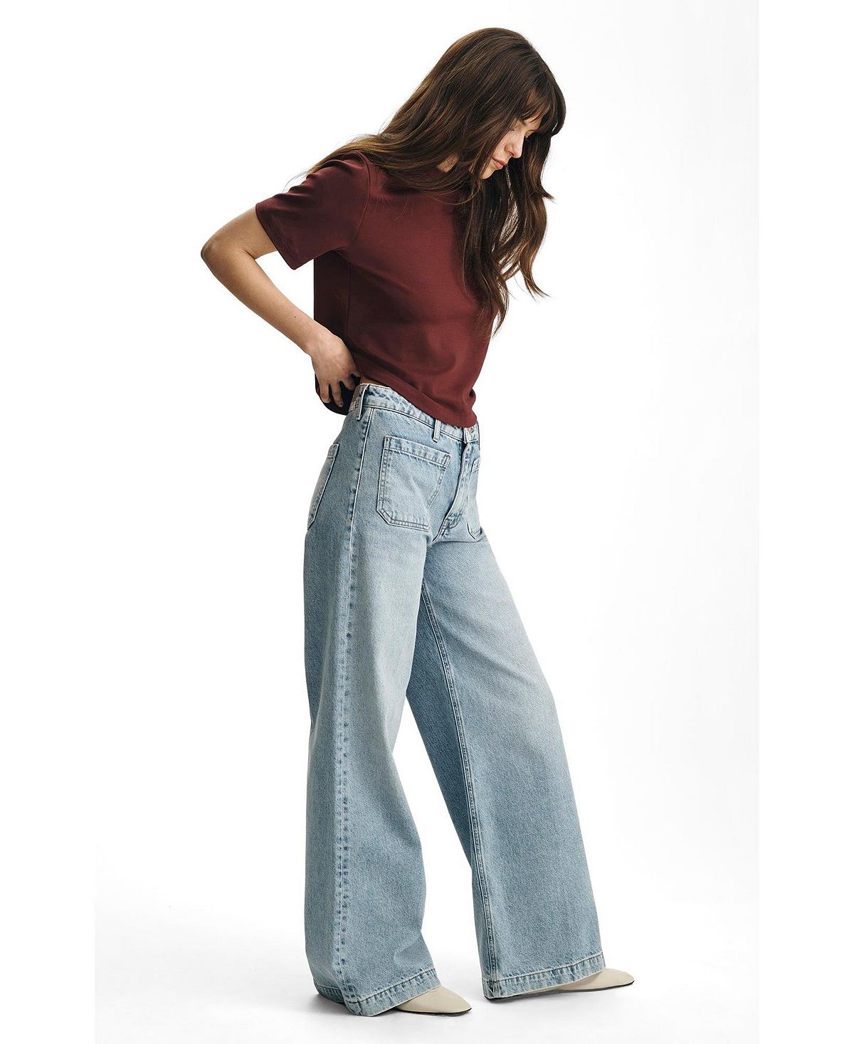 Mavi Jeans Women's Christine High Rise Wide Leg In Light Classic Denim view 2 — MAYCSS fashion products