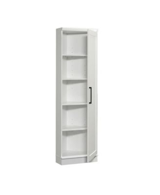 White Storage Cabinet With Soft Finish And Contemporary Style