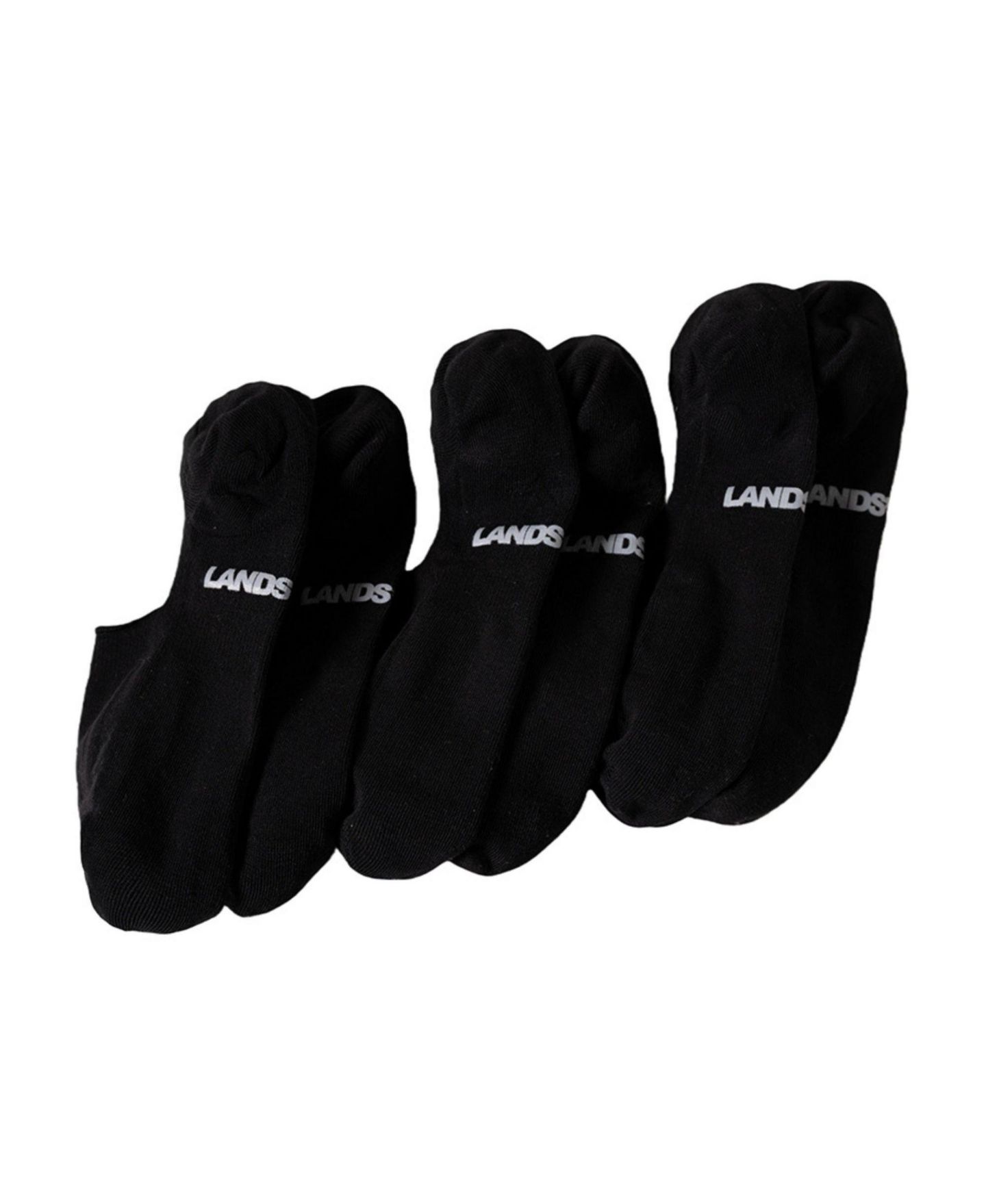 Бельё Men’s Liners для мужчин, хлопок, 3 шт. — Lands' End, цвет: Чёрный — фото 1