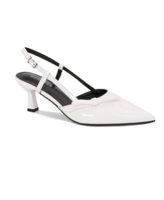 Women's Cornelia Bow Accented Patent Slingback Heels