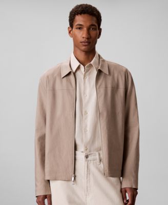 Men's Linen Lyocell Blend Shirt Jacket