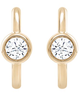 Lab-Grown Diamond Hoop Earrings (1/2 ct. t.w.) in 14k Yellow Gold