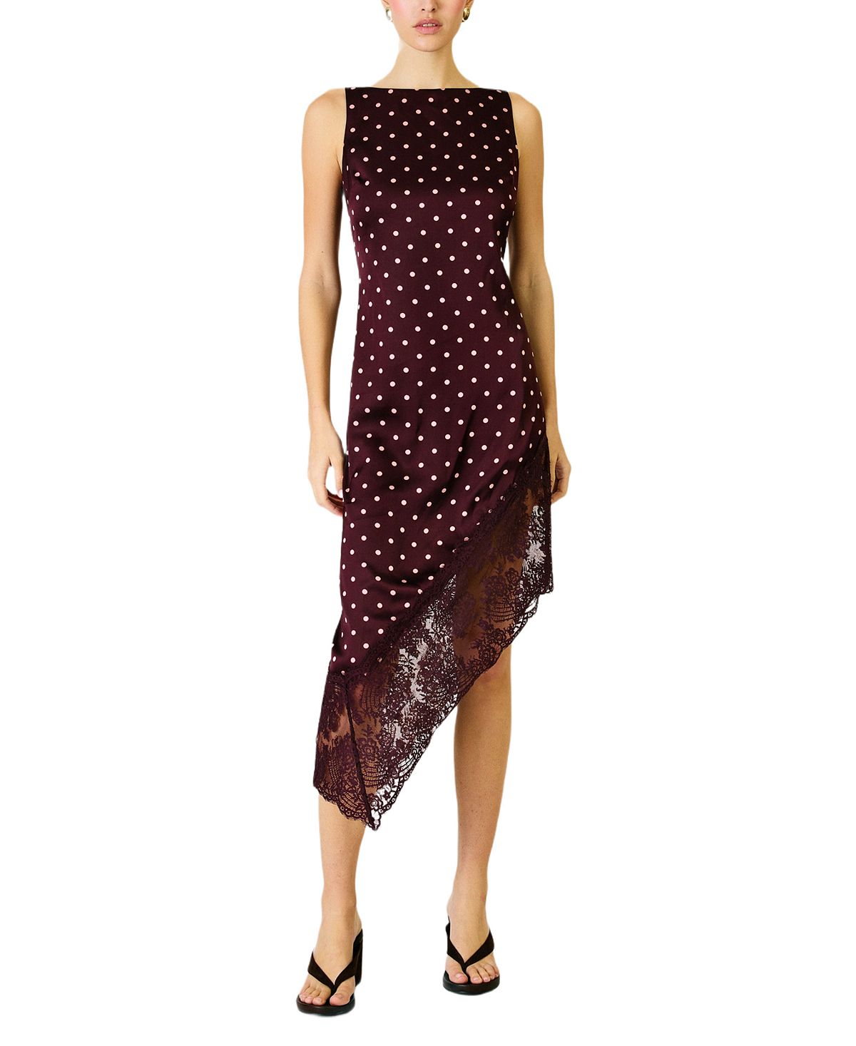 Line & Dot Women's Raye Polka Dot Asymmetric Dress view 2 — MAYCSS fashion products