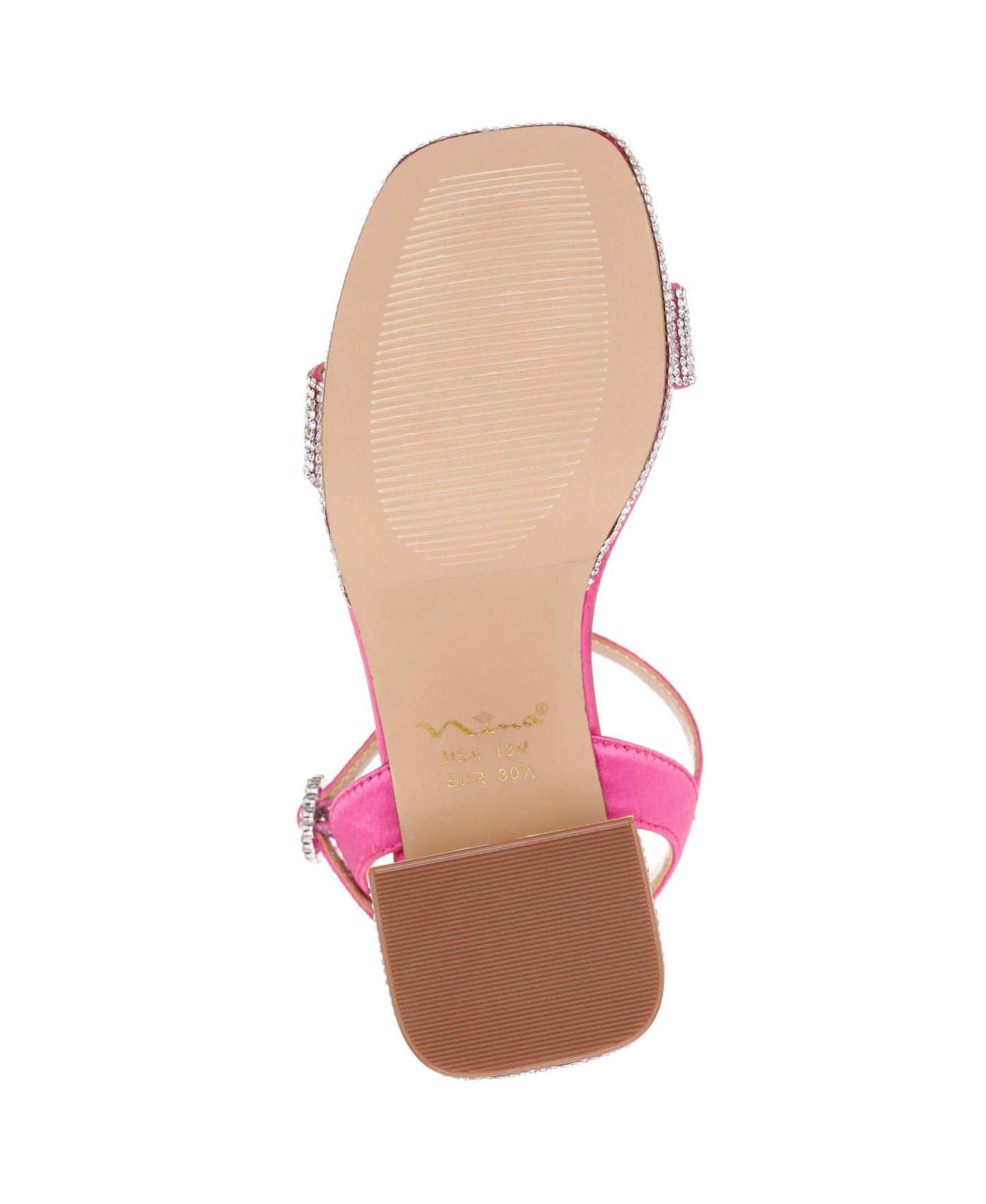 Сандалии Nina Marysol Rhinestone Platform Dress Sandals для девочек, цвет: Розовый — фото 7