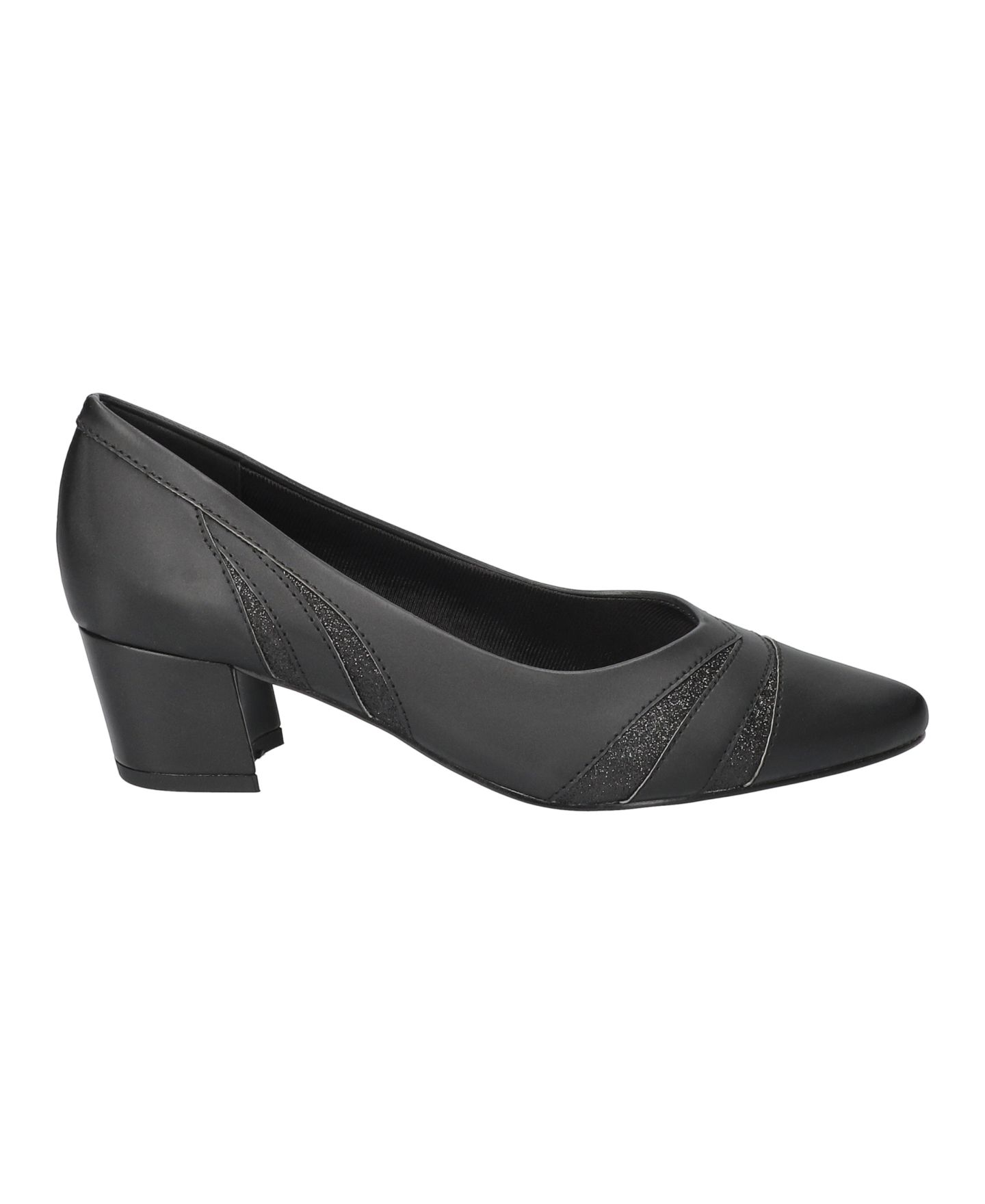 Женские туфли Easy Street Lizbeth Slip-On Pumps, цвет: Чёрный атласный — фото 2