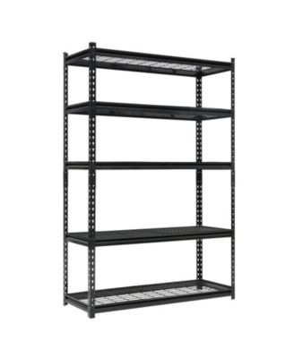 5 Tier Storage Shelf, 72 Inch Heavy Duty Metal Shelving Unit with Adjustable Shelves for Pantry or Basement