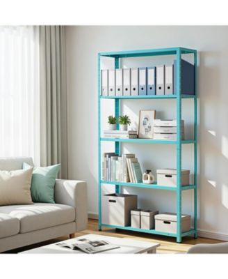 5 Tier Storage Shelf, 68 Inch Heavy Duty Metal Shelving Unit with Adjustable Shelves for Kitchen or Pantry