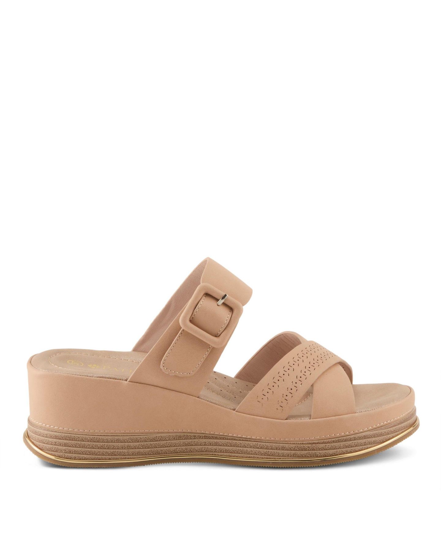 Женские сандалии Patrizia Cattaneo Wedges with Hook Closure, цвет: Бежевый — фото 5