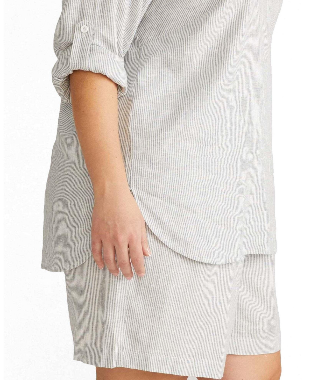 Universal Standard Plus Juniper Linen Easy Pull-On Shorts