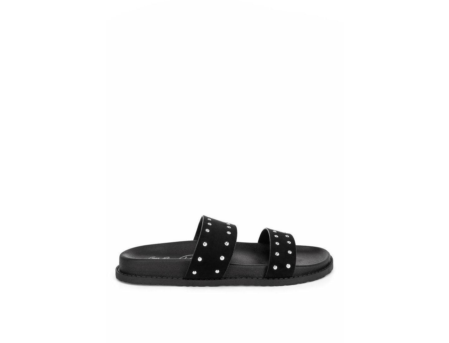 Женские балетки London Rag Stud Embellished Slip On Flats, цвет: Чёрный — фото 2