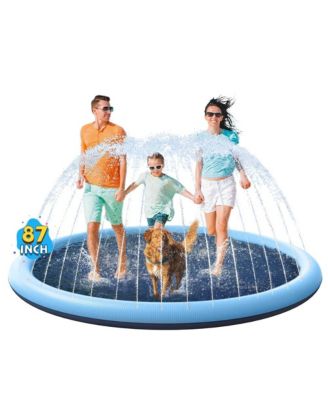  Splash Pad Sprinkler Pool Dog Pet Play Mat Fountain Outdoor Summer Funyard