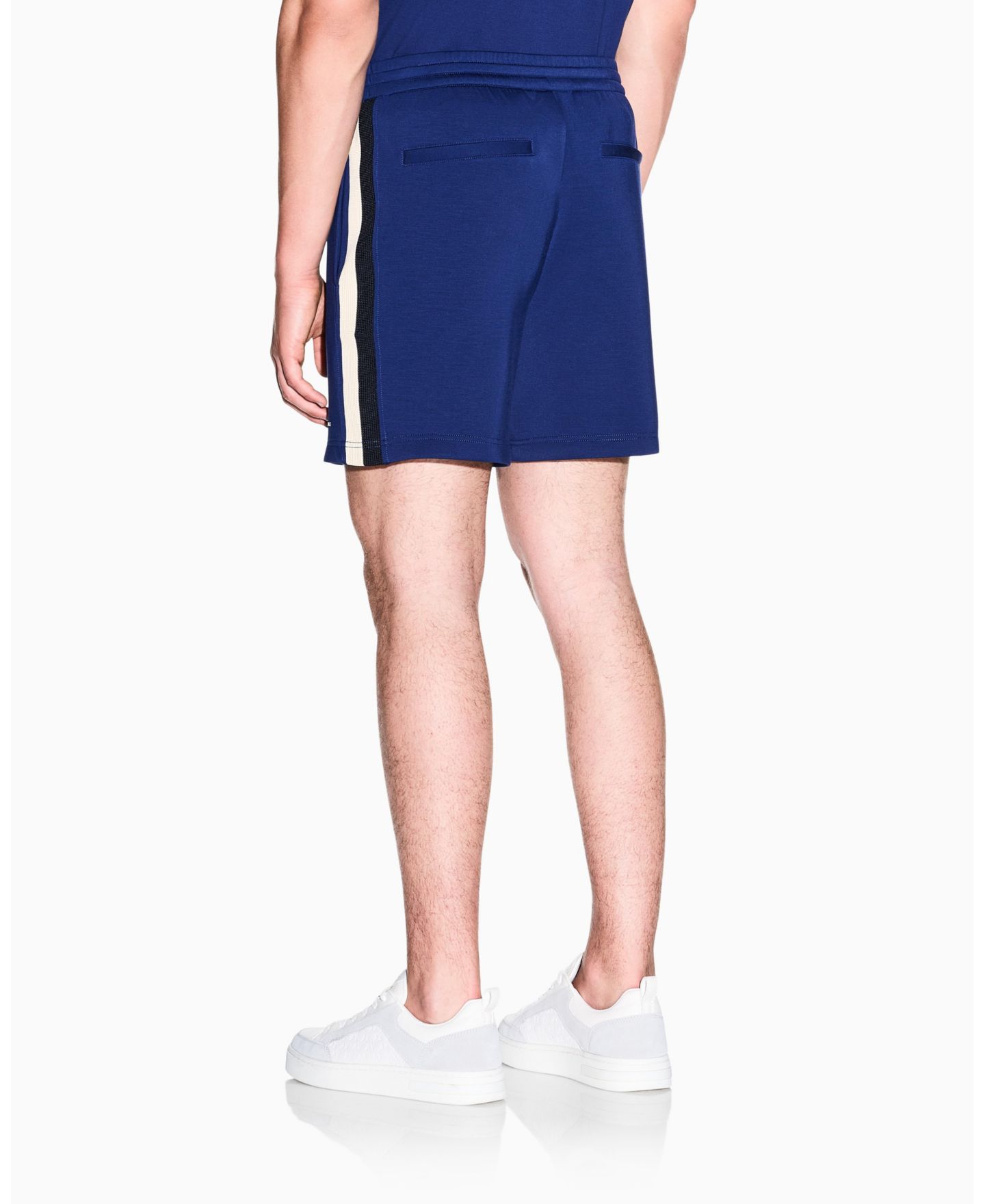 Мужские шорты A|X Armani Exchange Stretch Modal Taping, цвет: Синий — фото 3
