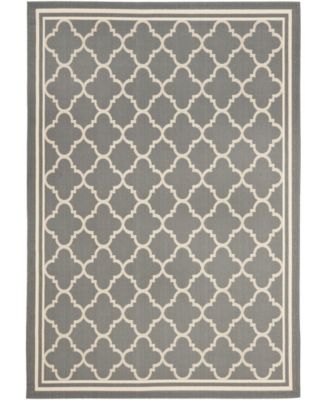 Courtyard CY6918 Anthracite and Beige 8' x 11' Sisal Weave Outdoor Area Rug
