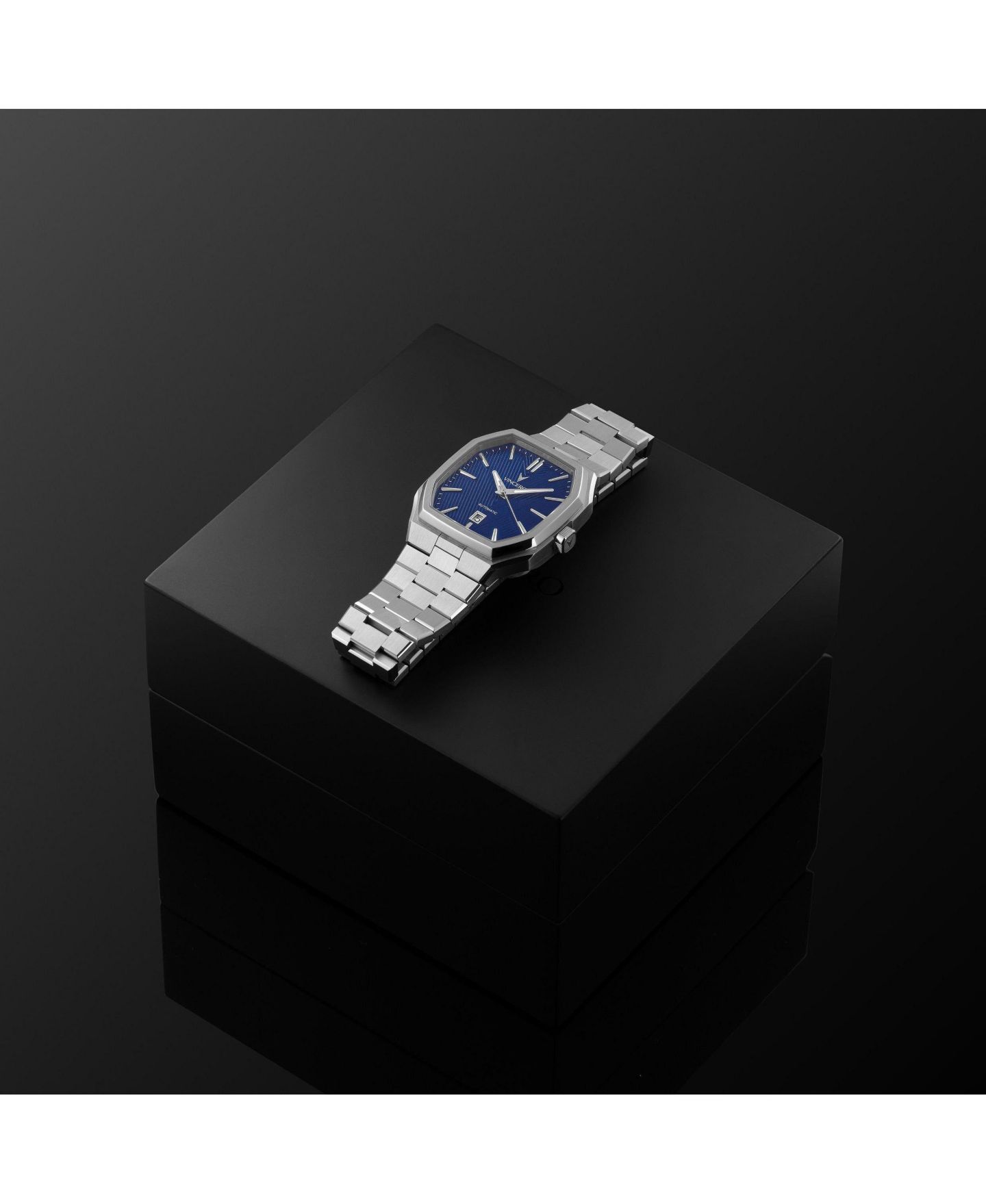 Мужские часы Vincero Inception Automatic Watch 38mm Stainless Steel, цвет: Синий — фото 9