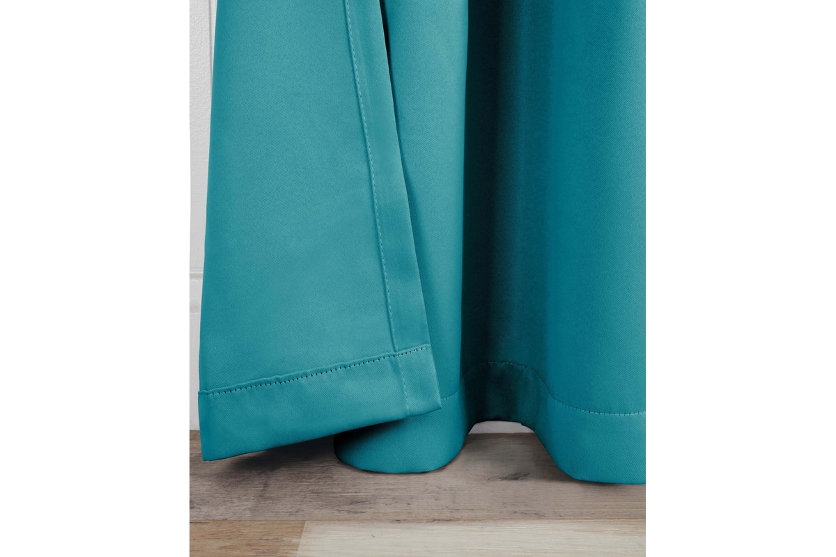 Superior Solid Machine Washable Room Darkening Blackout Curtains with Back Tabs