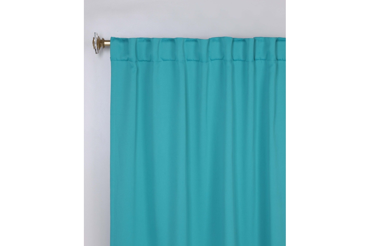 Superior Solid Machine Washable Room Darkening Blackout Curtains with Back Tabs