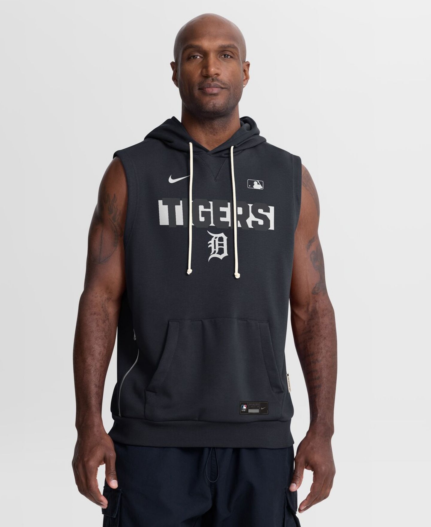 Мужская худи без рукавов Nike Detroit Tigers Authentic Collection Standard Issue, Navy — фото 1
