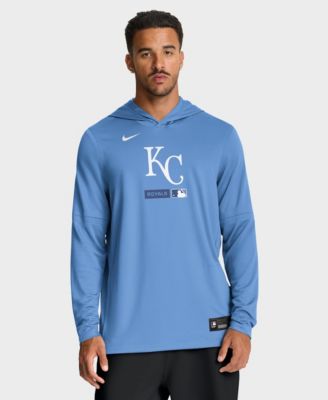 Men's Light Blue Kansas City Royals Authentic Collection Dri-FIT Long Sleeve Hoodie