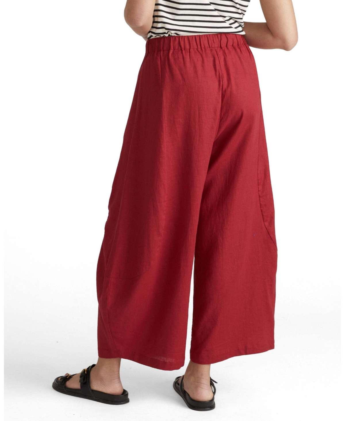 Universal Standard Plus Cosma Barrel Linen Pants