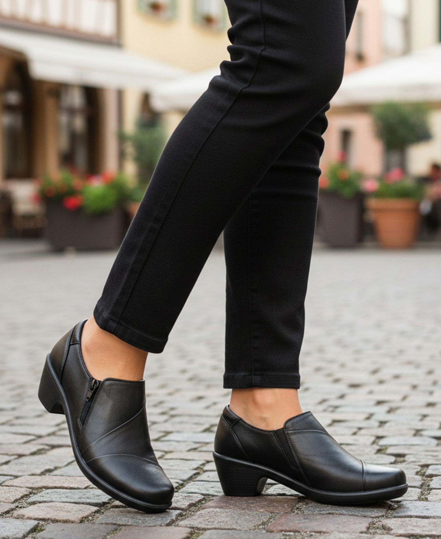 Женские ботинки Easy Street Rey Round Toe Shooties, цвет: Чёрный — фото 7