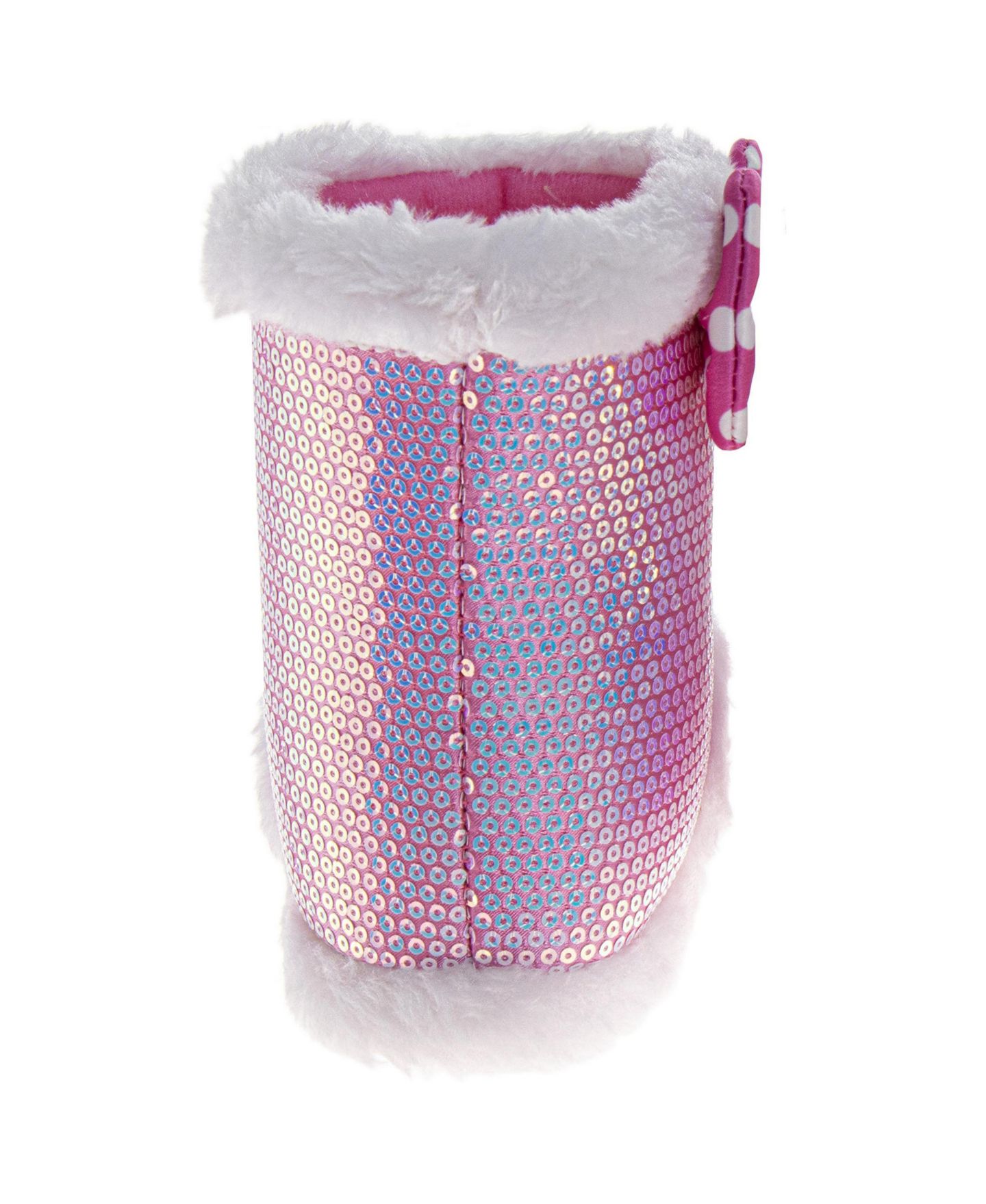 Ботинки Disney Gril's Booties Warm, Fluffy, and Fun House Slippers для девочек-малышей, цвет: Розовый — фото 3