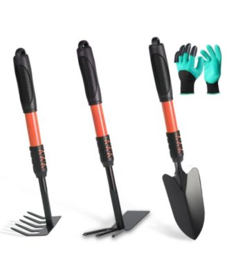 Garden Tools Set Stainless Steel Heavy Duty Hand Cultivator Hoes Spade Shovel Planting Weeding Digging Gifts Women