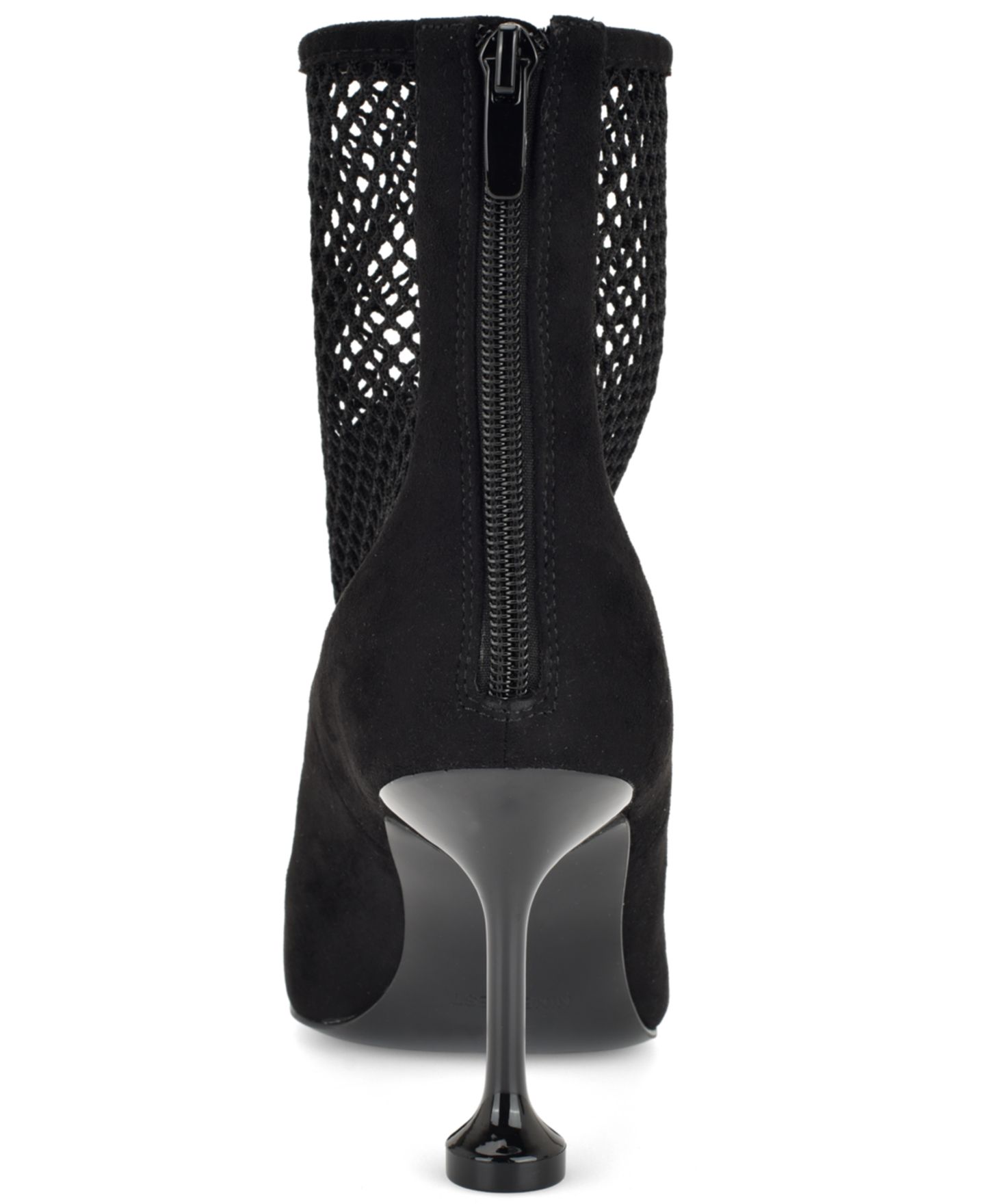 Женские ботинки Nine West Goane Fishnet Stiletto Dress Booties, цвет: Чёрный сетчатый — фото 3