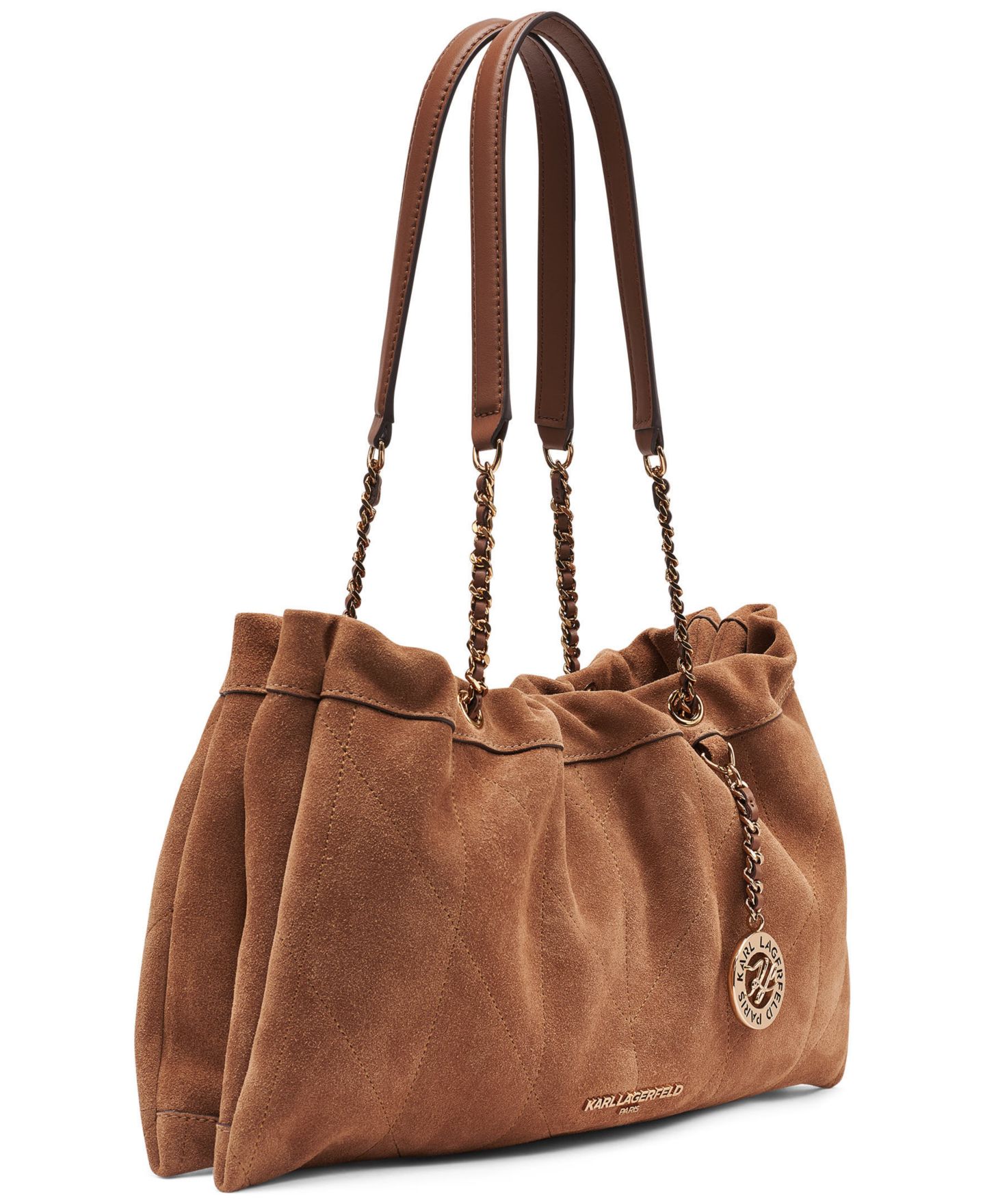 Женская сумка KARL LAGERFELD PARIS Amandine Medium Shoulder Handbag, цвет: Congac — фото 3