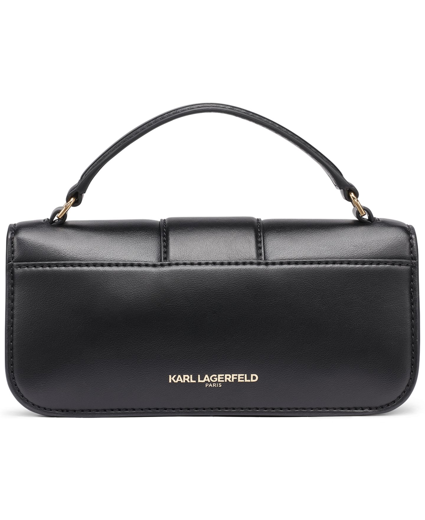 Женская сумка KARL LAGERFELD PARIS Jocelina Small Crossbody Handbag, цвет: Чёрный / Золотой — фото 2