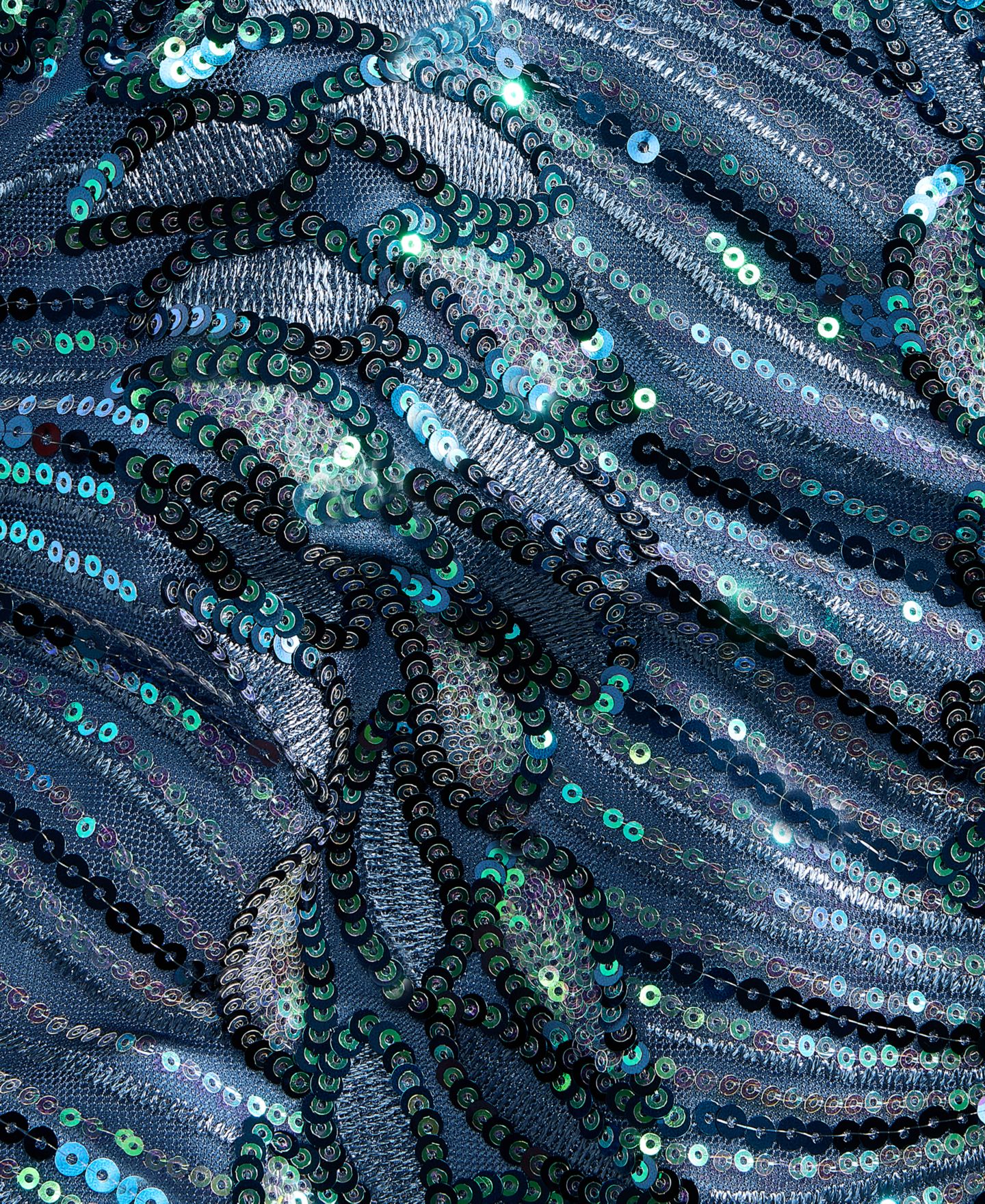 Женское платье SENI & CADE Juniors' Embroidered Sequined Scalloped Hem Bodycon, цвет: Синий — фото 7