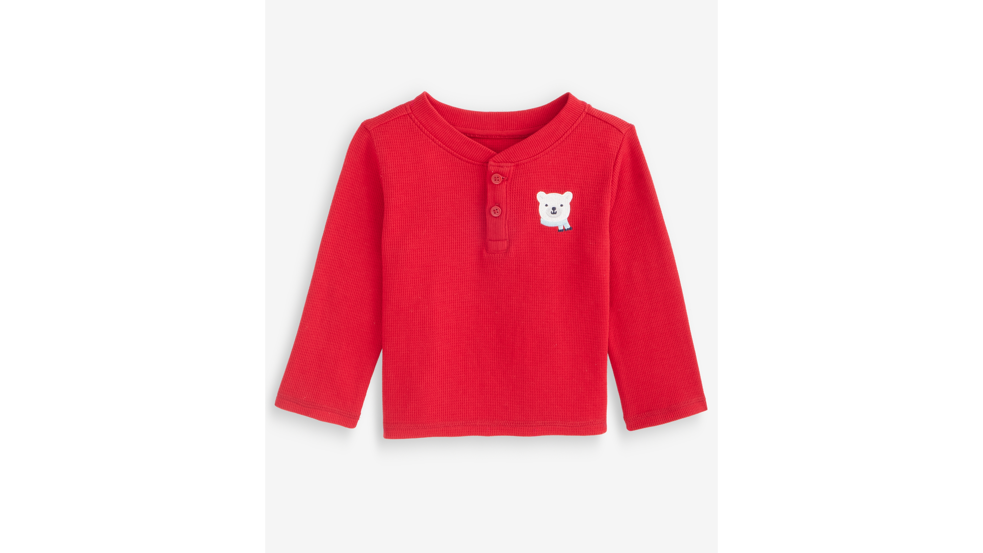 First Impressions Baby Boys' 3M-24M Mix & Match Long-Sleeve Polar Bear Henley T-Shirt, Macy's Exclusive