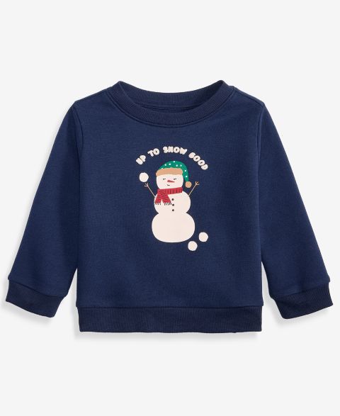 Толстовка First Impressions Mix & Match Long-Sleeve Snowman для мальчиков-малышей