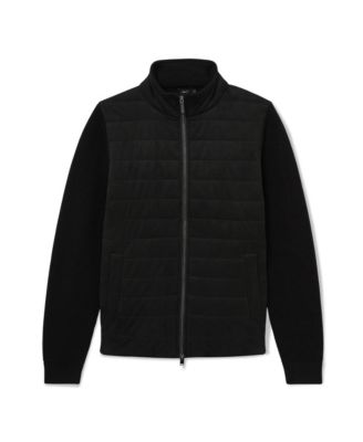 Men's Bram Zip Through Funnel Quilted Hybrid Jacket