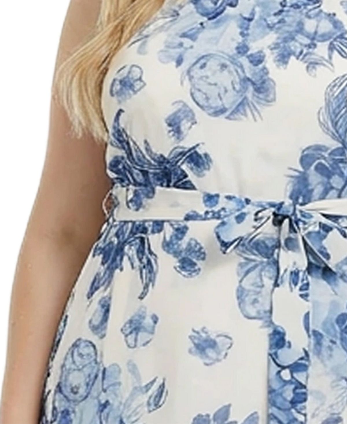 NY Collection Plus Size Sleeveless Chiffon Maxi Dress view 3 — MAYCSS fashion products